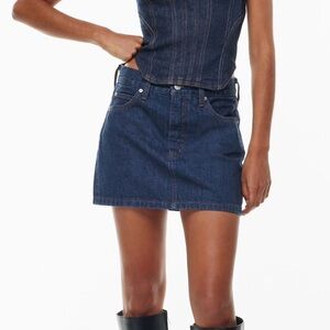 Denim Forum Dark Blue Mini Skirt